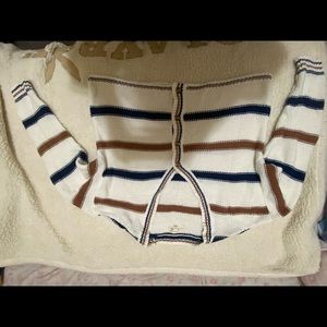 L.A. HEARTS striped button cardigan